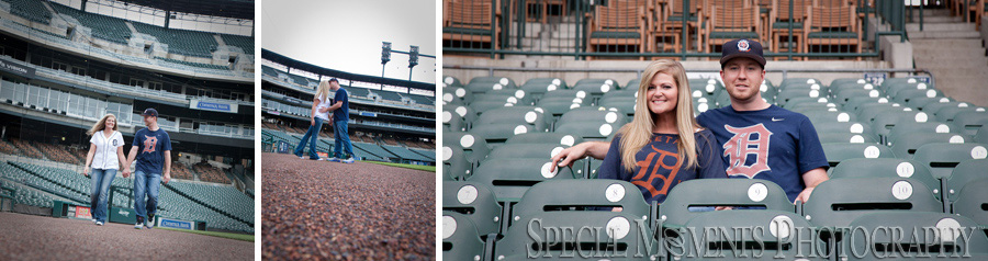 Comerica Park Detroit MI Engagement photograph