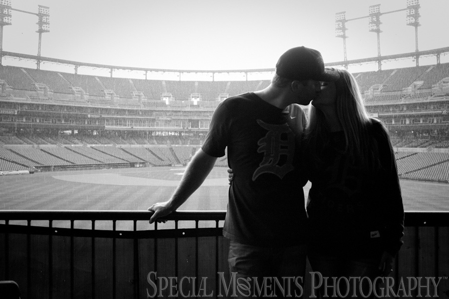 Comerica Park Detroit MI Engagement photograph