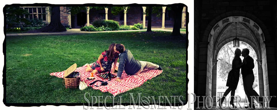 Law Quad Ann Arbor MI Engagement photograph