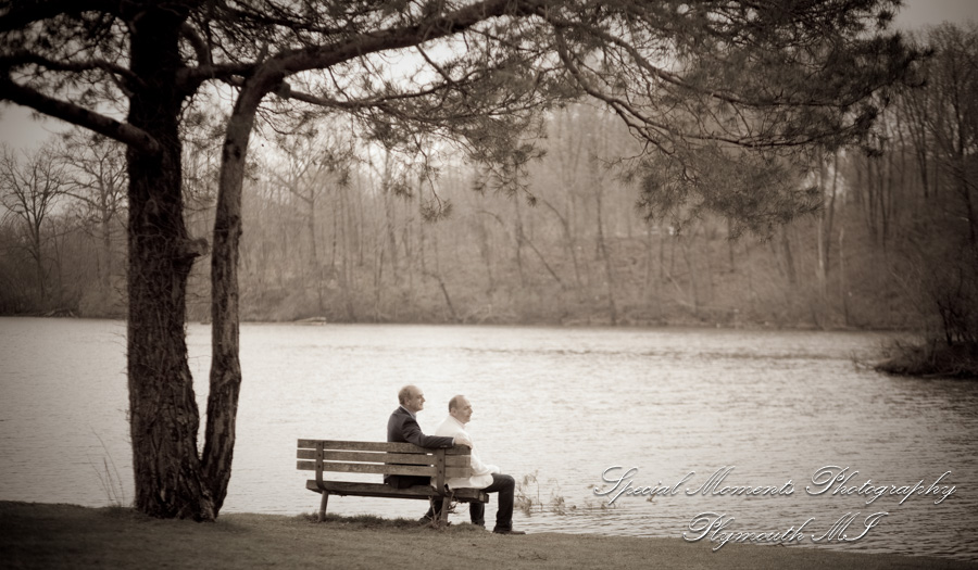 Wilcox Lake Plymouth MI wedding photograph