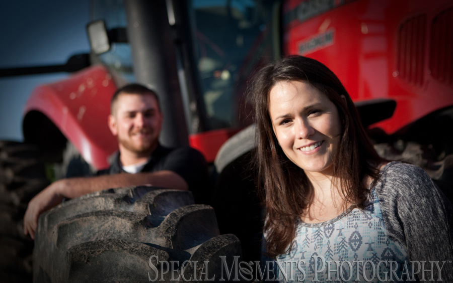 Saline MI Farm Wedding Engagement photograph