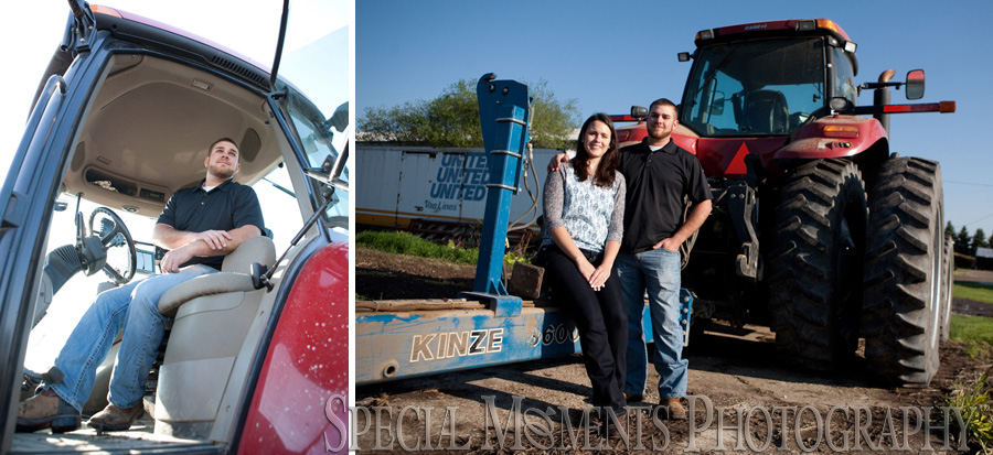 Saline MI Farm Wedding Engagement photograph