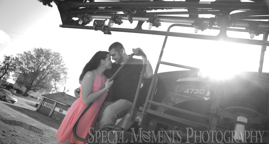 Saline MI Farm Wedding Engagement photograph