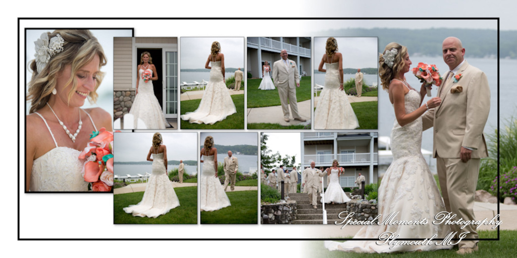 Fine Art Classic Design - Scott & Melissa at Bay Pointe Inn Shelbyville MI wedding album photography