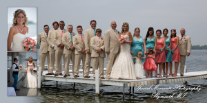 Coffee Table Design - Scott & Melissa at Bay Pointe Inn Shelbyville MI wedding album photography