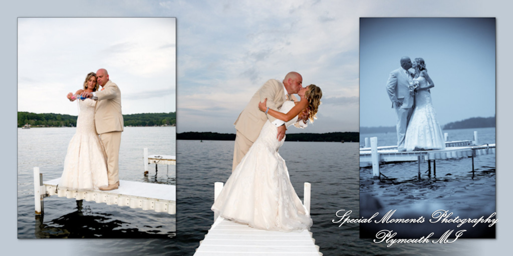 Coffee Table Design - Scott & Melissa at Bay Pointe Inn Shelbyville MI wedding album photography