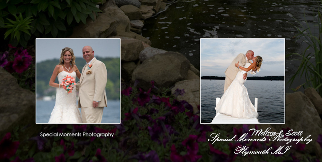 Fine Art Classic Design - Scott & Melissa at Bay Pointe Inn Shelbyville MI wedding album photography