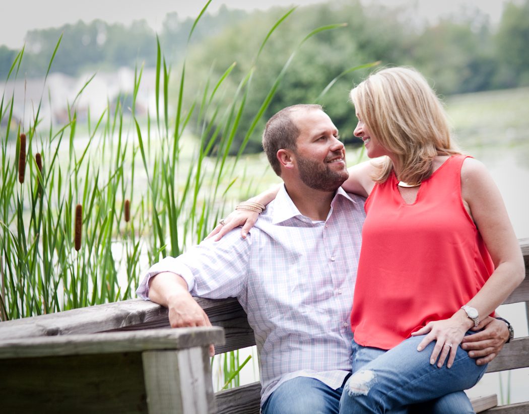 Long Park engagement photos Commerce Township MI wedding photograph