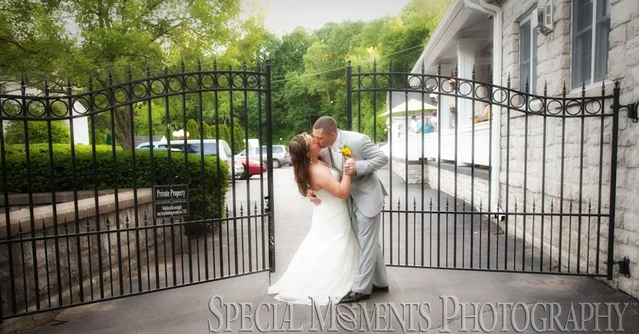 Wellers Saline MI gate wedding photograph