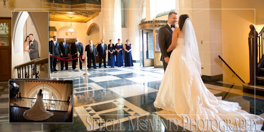 Masonic Temple Detroit MI wedding photograph