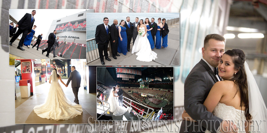 Masonic Temple Detroit MI wedding photograph
