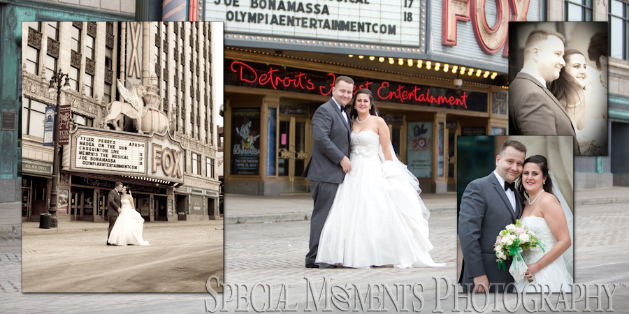 Masonic Temple Detroit MI wedding photograph