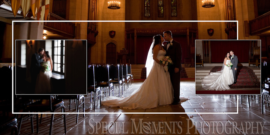 Masonic Temple Detroit MI wedding photograph