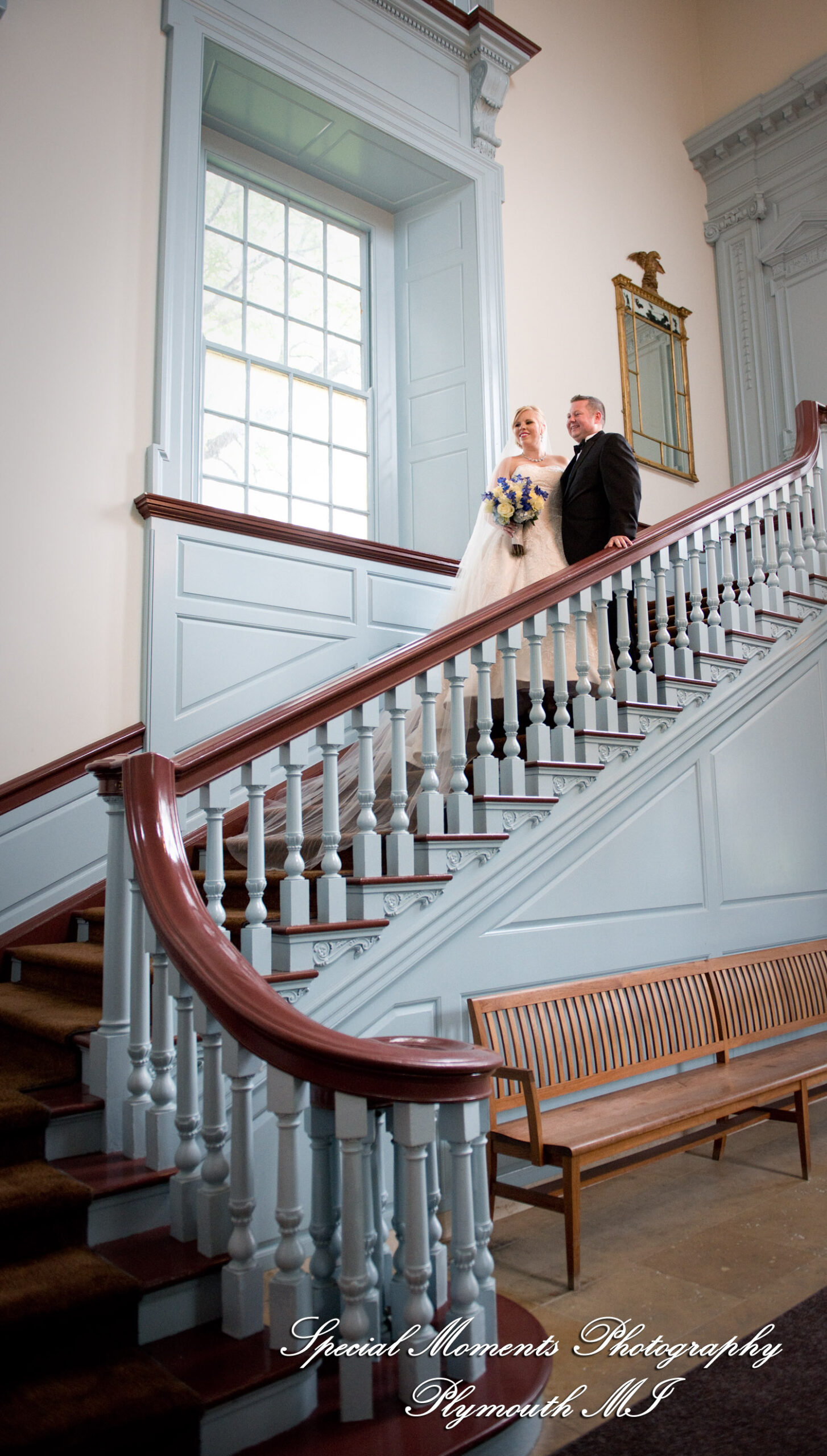 Charlotte & Andrew at Henry Ford Museum Dearborn MI wedding photography