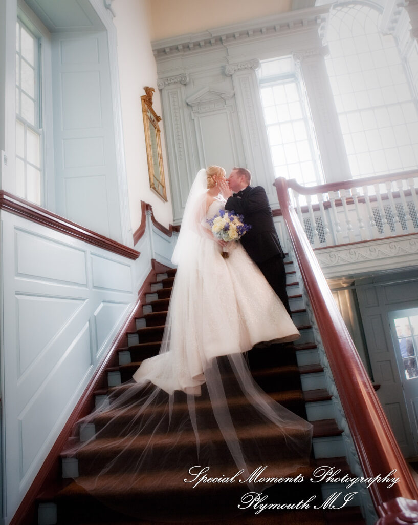 Charlotte & Andrew at Henry Ford Museum Dearborn MI wedding photography