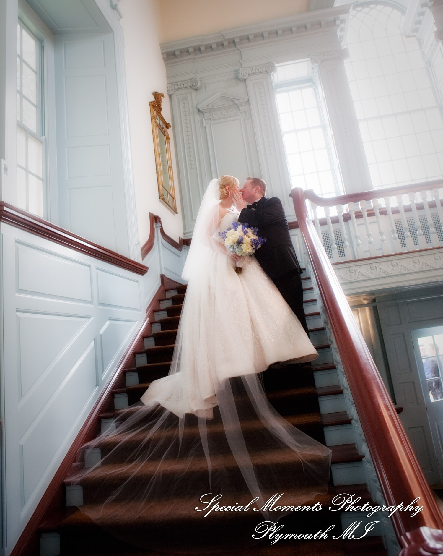 Charlotte & Andrew at Henry Ford Museum Dearborn MI wedding photography