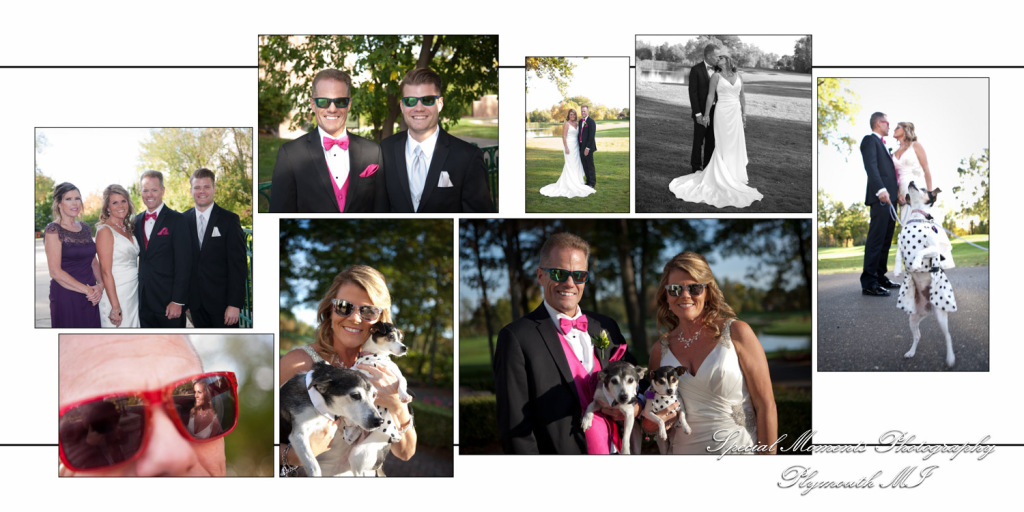 Fine Art Classic Design - Richard & Daphnie at Cherry Creek Golf Club Shelby Twp. MI wedding album photography