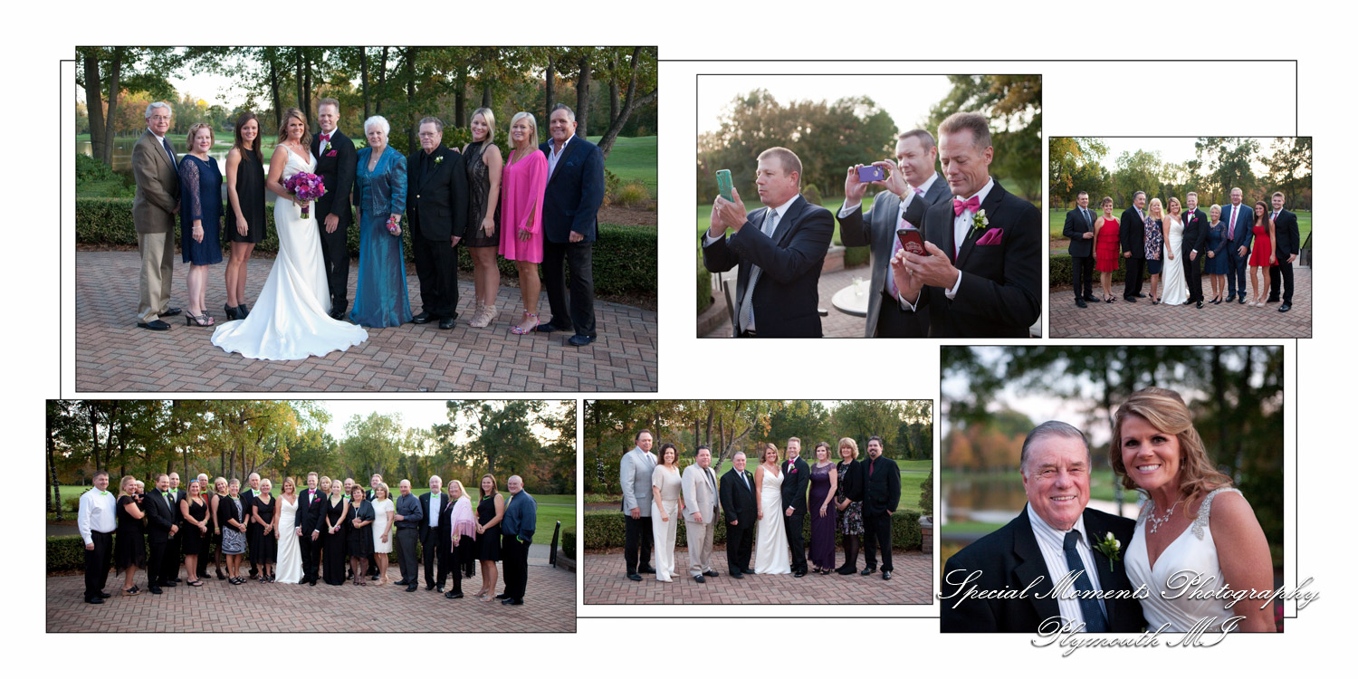 Fine Art Classic Design - Richard & Daphnie at Cherry Creek Golf Club Shelby Twp. MI wedding album photography