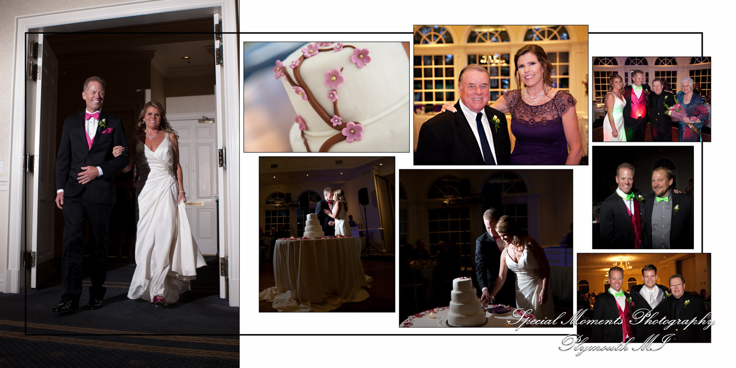 Fine Art Classic Design - Richard & Daphnie at Cherry Creek Golf Club Shelby Twp. MI wedding album photography