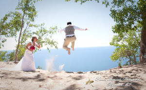 5 Star - Lisa & Ryan at Sleeping Bear Dunes Wedding photos