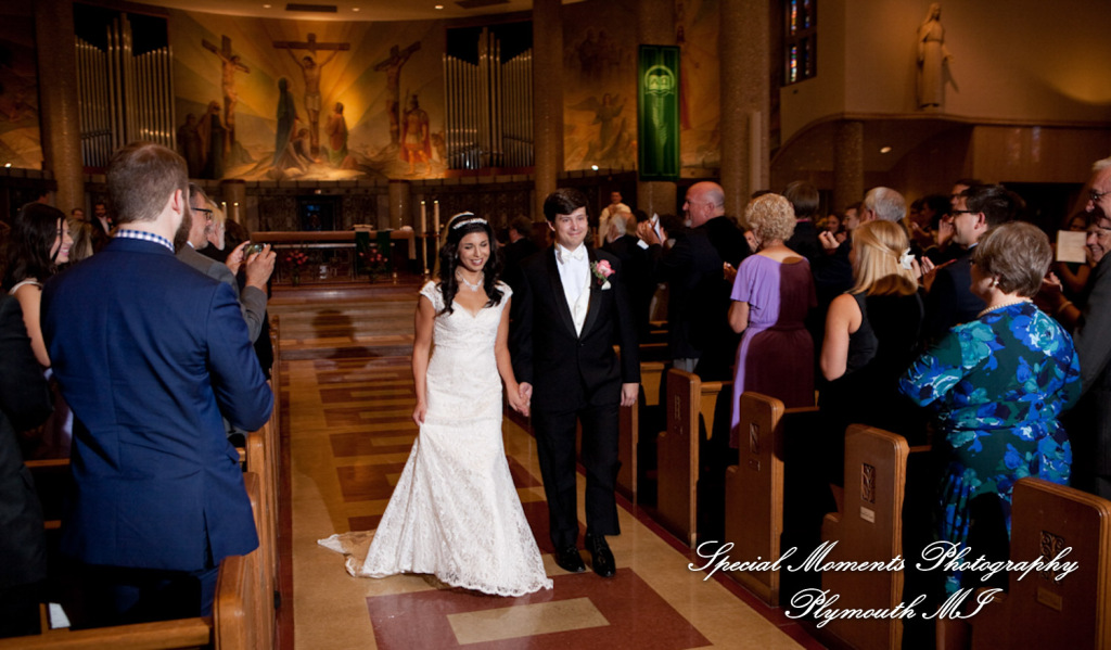 David & Cathy at St. Clare of Montefalco Grosse Pointe Park MI wedding photography
