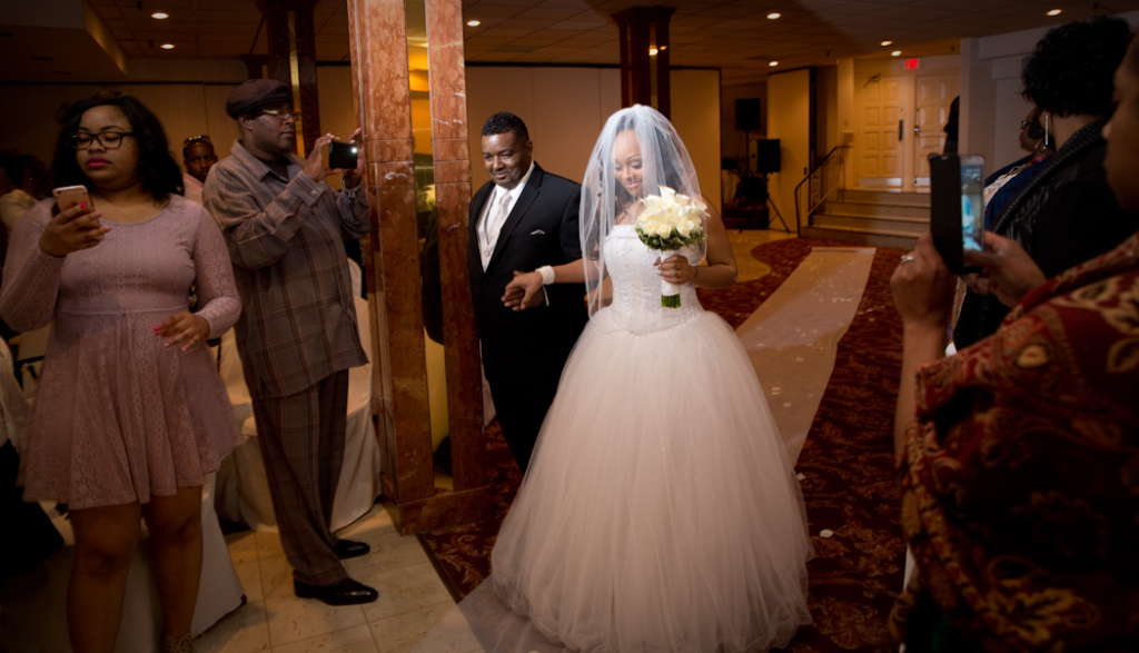 Breanna & Phillip Shelby Banquet Center Shelby Twp. MI wedding photograph