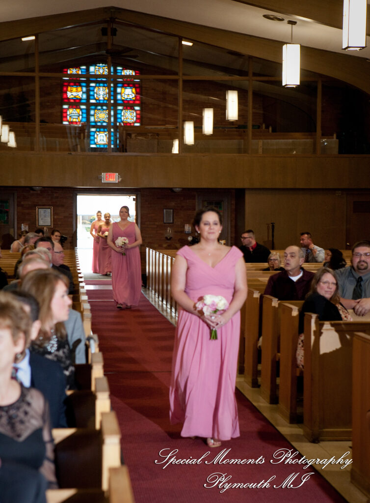Marie & Steven at Holy Family Catholic Grand Blanc MI wedding photography