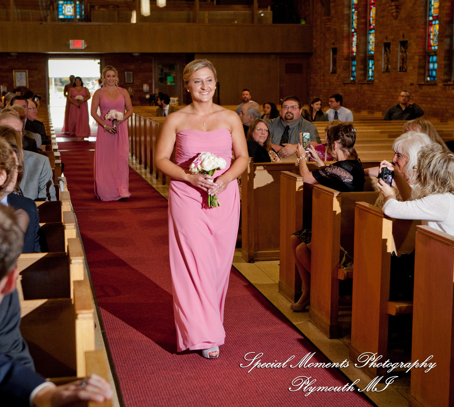Marie & Steven at Holy Family Catholic Grand Blanc MI wedding photography