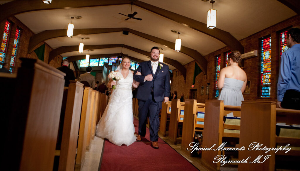 Marie & Steven at Holy Family Catholic Grand Blanc MI wedding photography