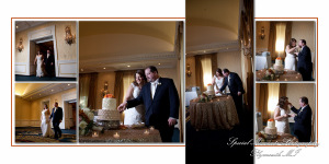 Fine Art Classic Design - Gerald & Paulette at Dearborn Inn MI wedding album photography
