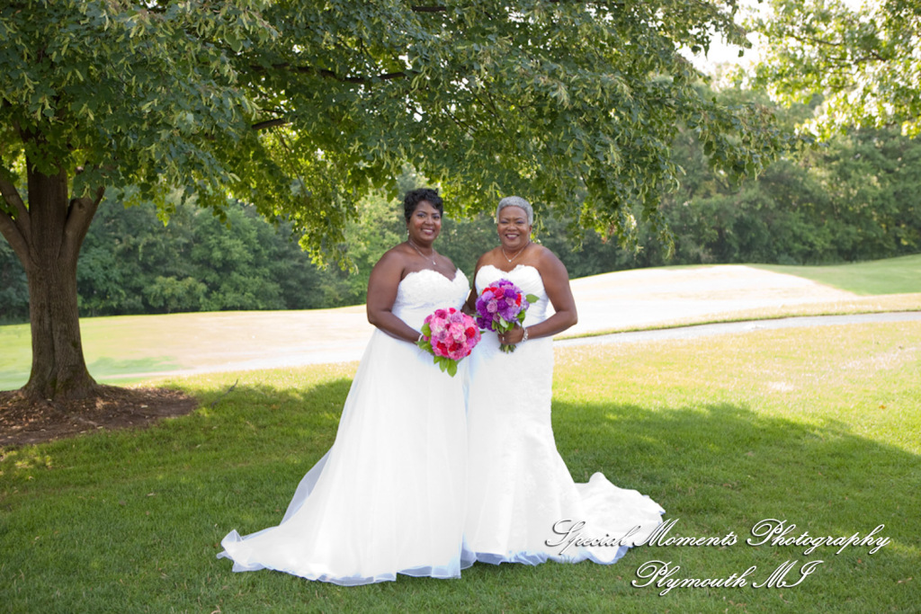 Robyn & Collette at Paint Creek Country Club Lake Orion MI LGBTQ wedding photography