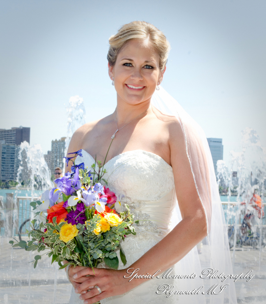 Kimberly & Joseph at Roostertail Detroit MI wedding photography