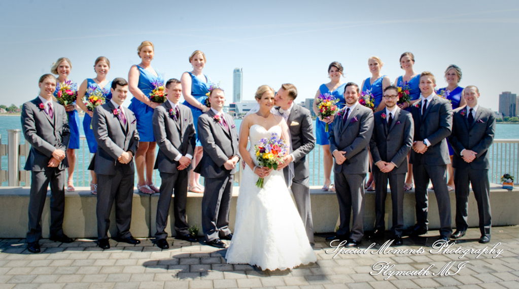 Kimberly & Joseph at Roostertail Detroit MI wedding photography