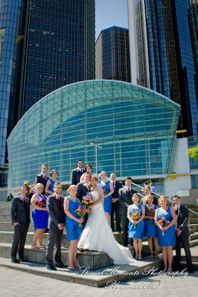 Kimberly & Joseph at Roostertail Detroit MI wedding photography