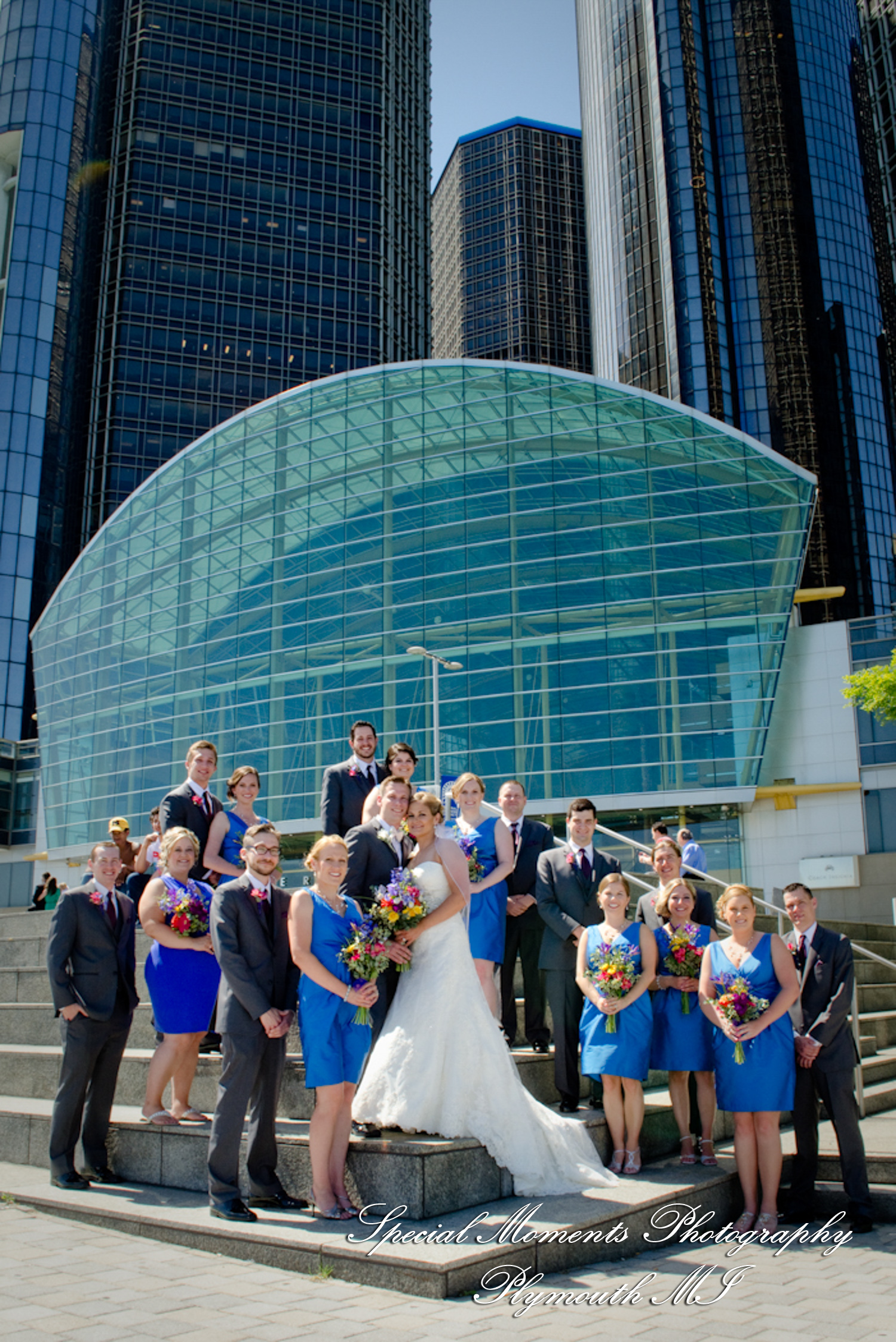 Kimberly & Joseph at Roostertail Detroit MI wedding photography