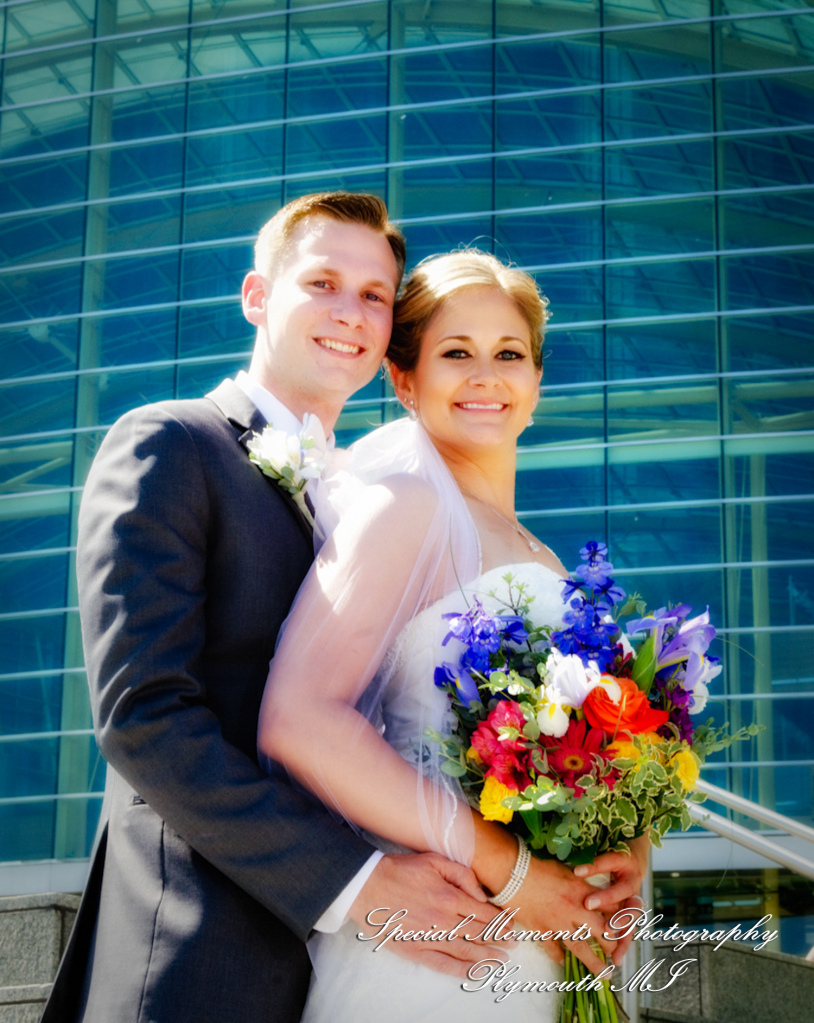 Kimberly & Joseph at Roostertail Detroit MI wedding photography