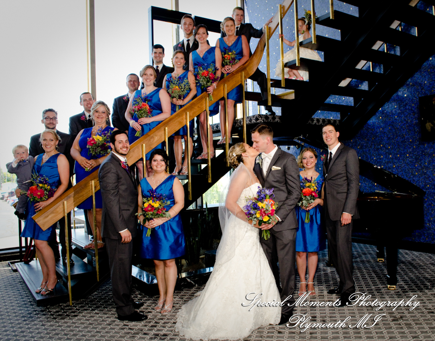 Kimberly & Joseph at Roostertail Detroit MI wedding photography