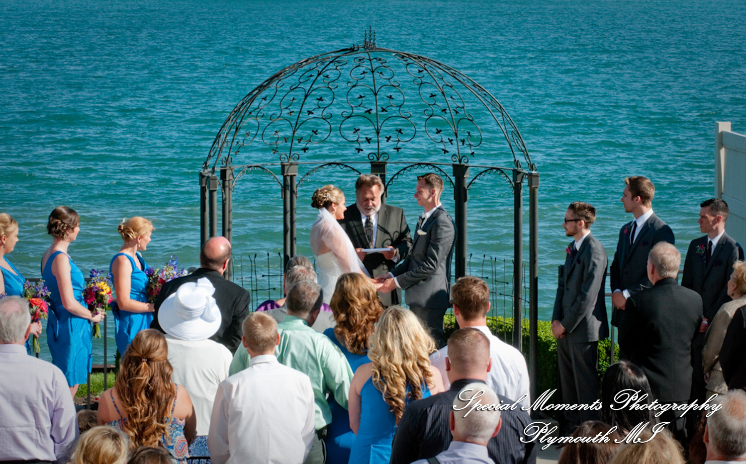 Kimberly & Joseph at Roostertail Detroit MI wedding photography