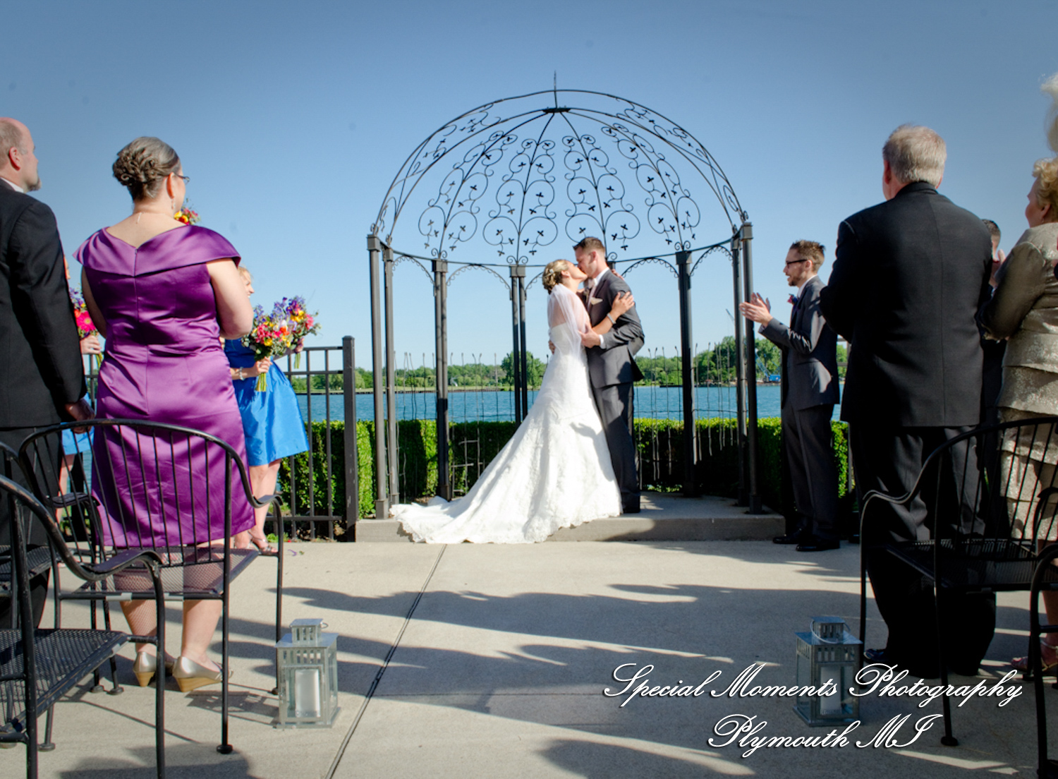 Kimberly & Joseph at Roostertail Detroit MI wedding photography
