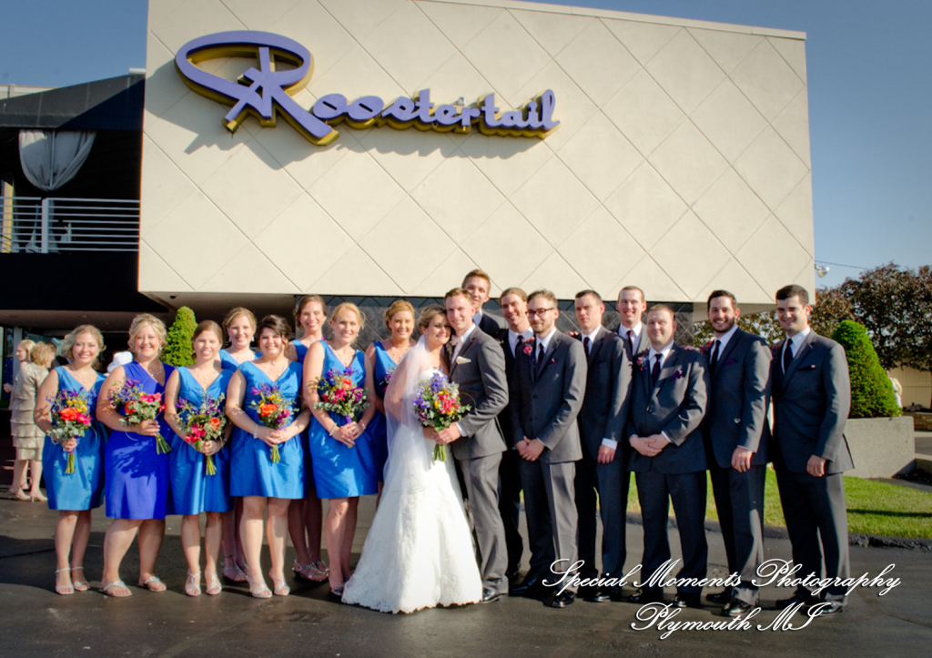 Kimberly & Joseph at Roostertail Detroit MI wedding photography