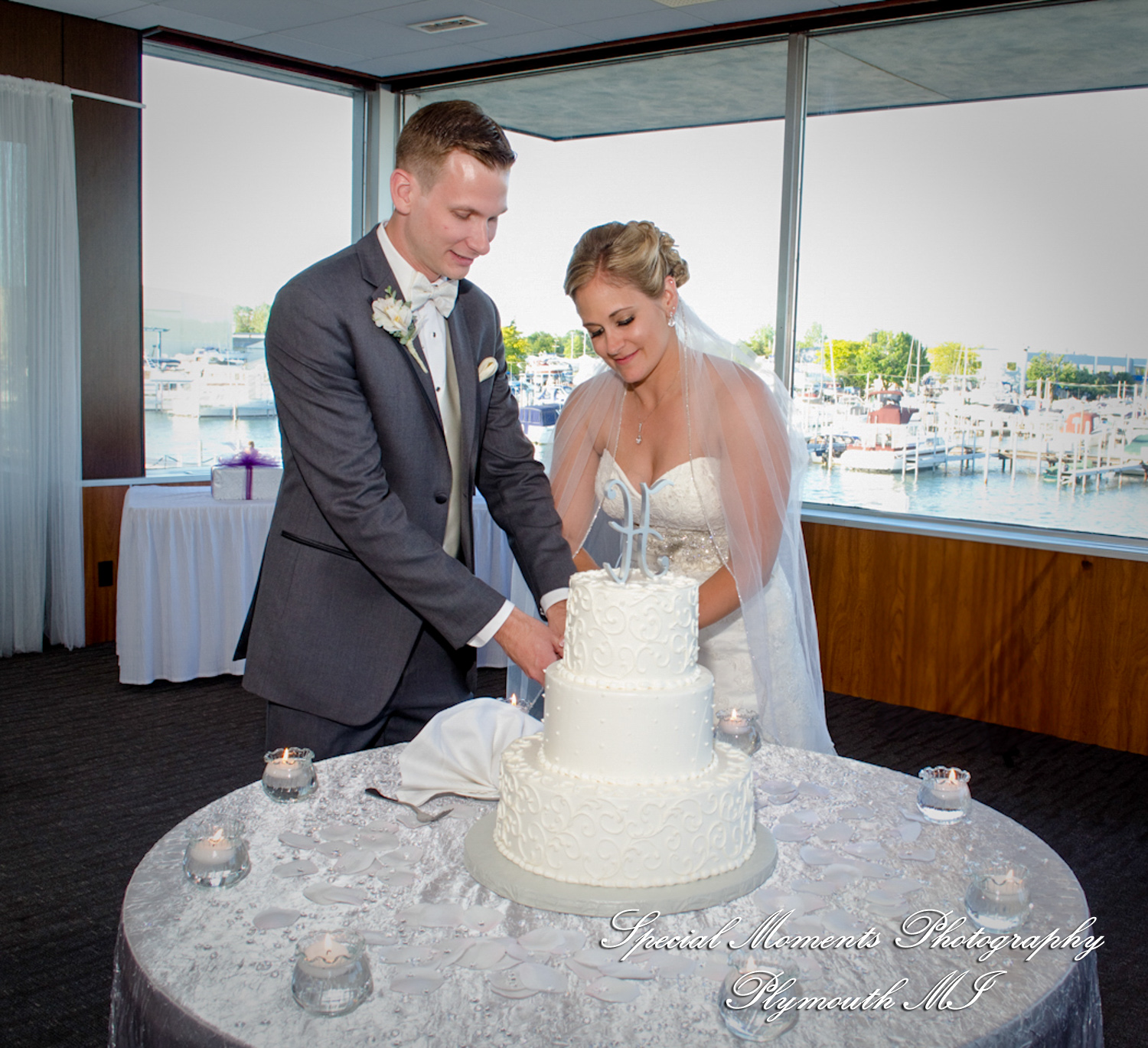 Kimberly & Joseph at Roostertail Detroit MI wedding photography