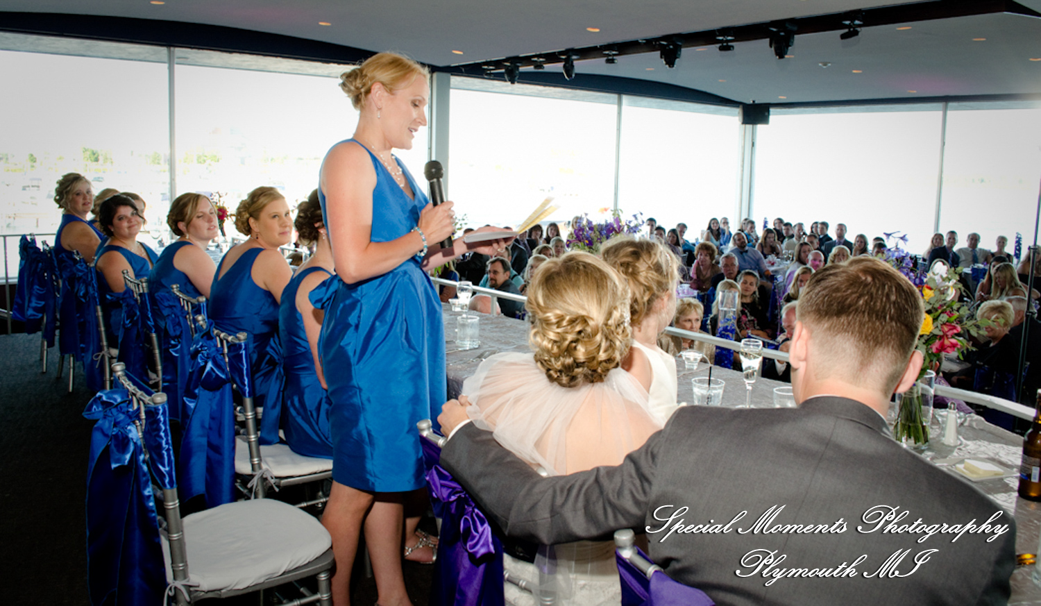 Kimberly & Joseph at Roostertail Detroit MI wedding photography