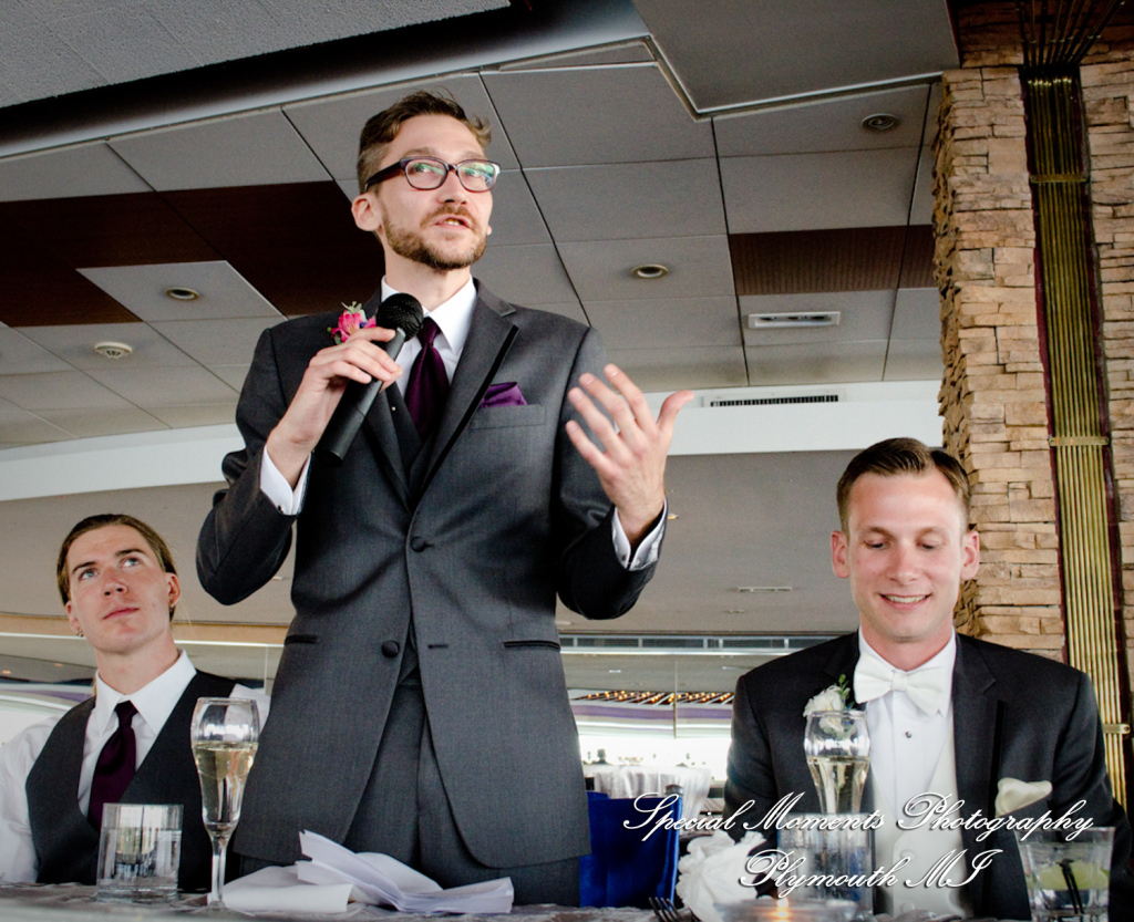 Kimberly & Joseph at Roostertail Detroit MI wedding photography