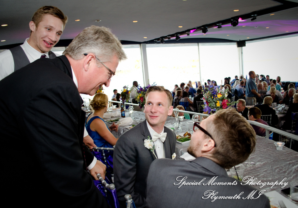 Kimberly & Joseph at Roostertail Detroit MI wedding photography