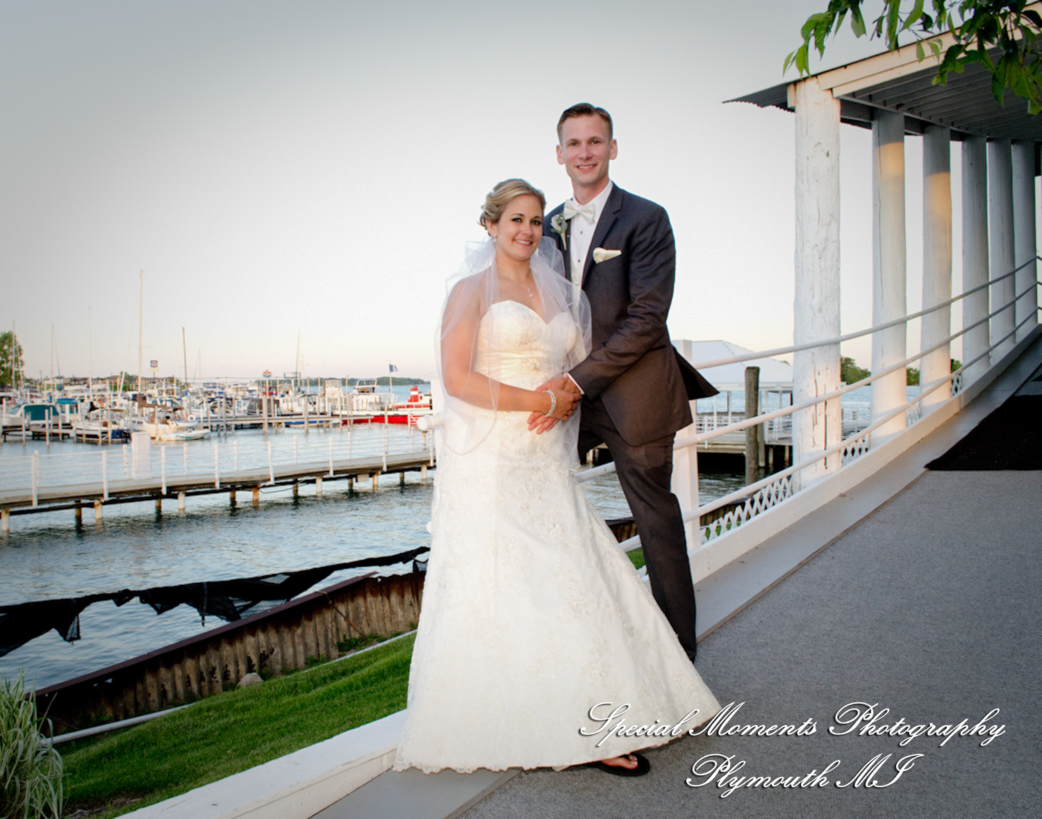 Kimberly & Joseph at Roostertail Detroit MI wedding photography