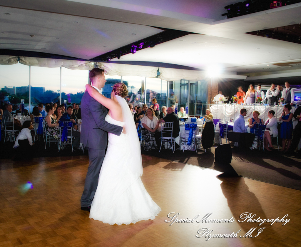 Kimberly & Joseph at Roostertail Detroit MI wedding photography
