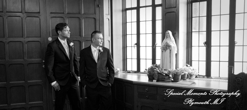 Heather & Marcin at National Shrine of the Little Flower Royal Oak MI wedding photography