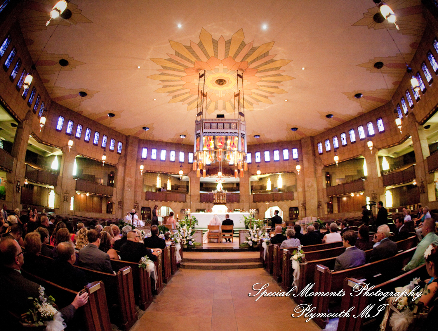 Heather & Marcin at National Shrine of the Little Flower Royal Oak MI wedding photography