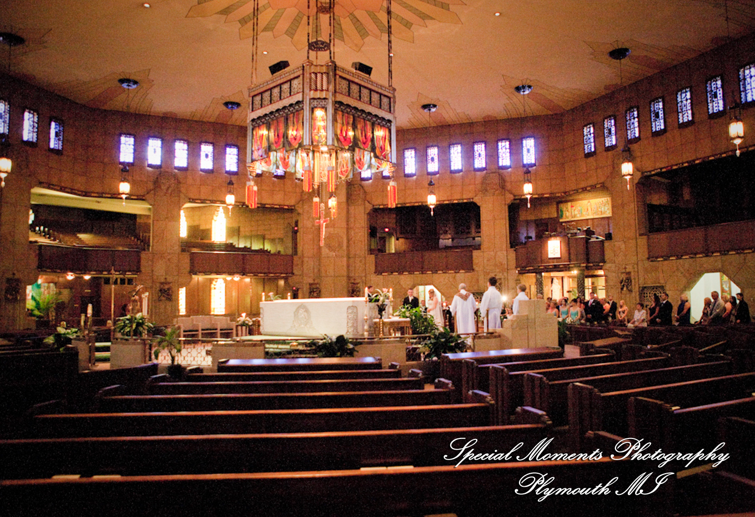 Heather & Marcin at National Shrine of the Little Flower Royal Oak MI wedding photography