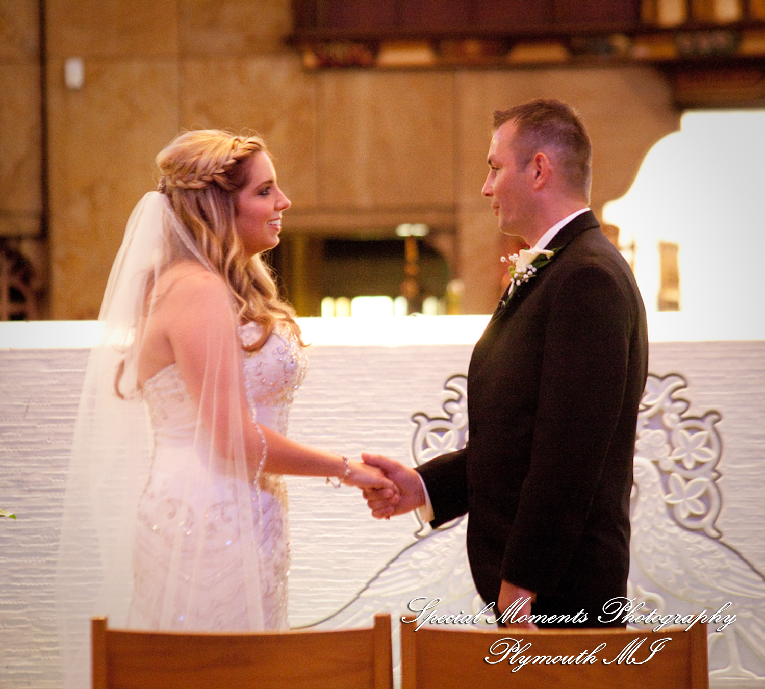 Heather & Marcin at National Shrine of the Little Flower Royal Oak MI wedding photography